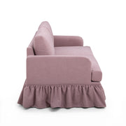 Gertrude TOV Furniture upcycled performance fabric stationary sofa in neutral tones, modern design with plush cushions.