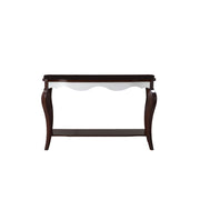 Mathias - Sofa Table - White & Walnut - R&R Furniture Gallery (Fountain Valley, CA)