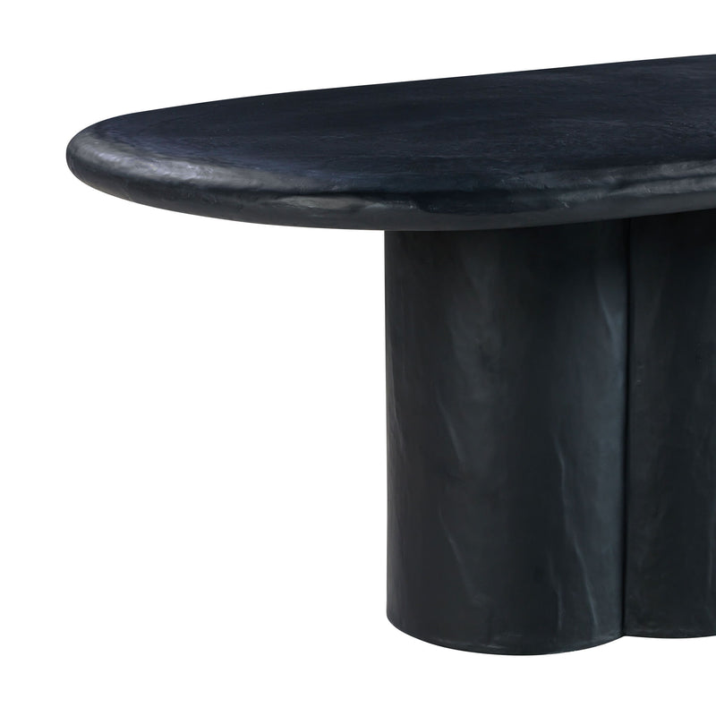 Elika - Faux Plaster Oval Dining Table - R&R Furniture Gallery (Fountain Valley, CA)