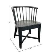 Americana Modern Dining - Barrel Dining Chair (Set of 2) - Black - R&R Furniture Gallery (Fountain Valley, CA)