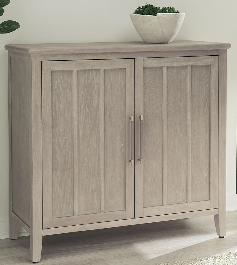 Camden Two Door Two Drawer Bar Cabinet with Stemware Rack and Wine Rack in Chai