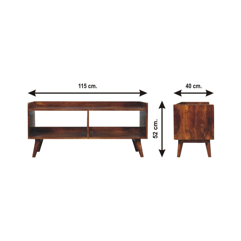 Open Top Media Unit - Brown - R&R Furniture Gallery (Fountain Valley, CA)