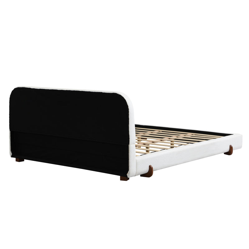 Elegant Upholstered Bed Frame - R&R Furniture Gallery (Fountain Valley, CA)