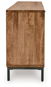 Dorannby - Accent Cabinet - Black / Brown - R&R Furniture Gallery (Fountain Valley, CA)