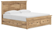 Makidern - Panel Storage Bed With Under Bed Storage Unit And Storage Footboard - R&R Furniture Gallery (Fountain Valley, CA)