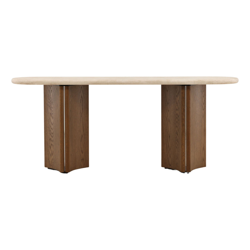 Oja - Console Table - Brown And Cream