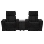 Parker Living Phoenix zero gravity power 2-seat home theater seating with wedge and immersive audio, part of 3-piece living room set.