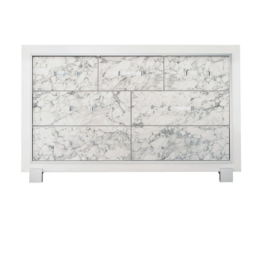 Skye - Marble Dresser - White - R&R Furniture Gallery (Fountain Valley, CA)