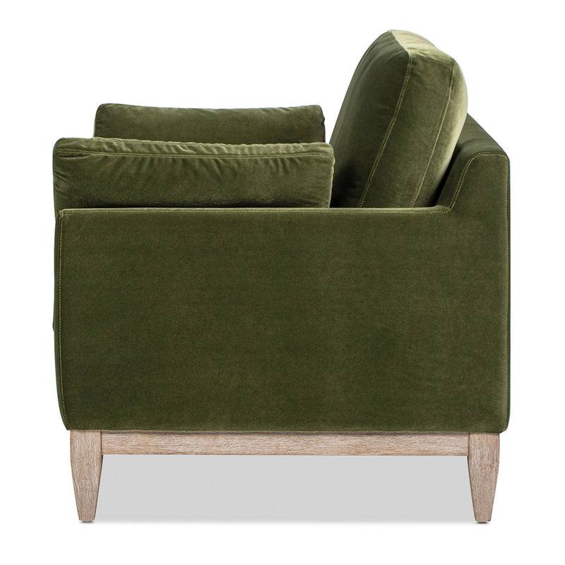 Pasadena - Wide Modern Farmhouse Accent Arm Chair - Olive Green - R&R Furniture Gallery (Fountain Valley, CA)