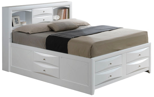 Modern Design Storage Bed With Bookcase Headboard - R&R Furniture Gallery (Fountain Valley, CA)