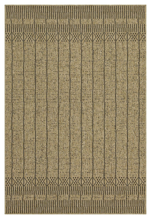Earth - 7'10" X 10'3" Polypropylene, Indoor, Outdoor Area Rug - Jute / Black - R&R Furniture Gallery (Fountain Valley, CA)