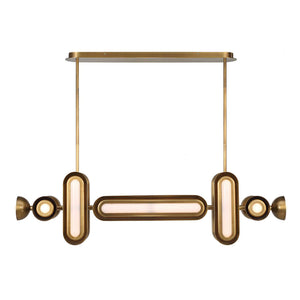 Dot Dash - 12 Light Pendant - Brass
