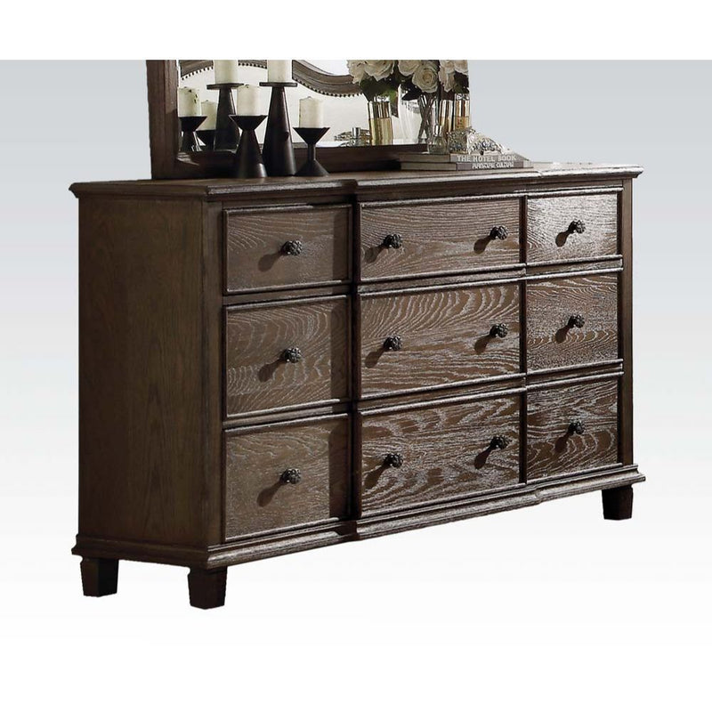 Baudouin - Dresser - Weathered Oak - R&R Furniture Gallery (Fountain Valley, CA)