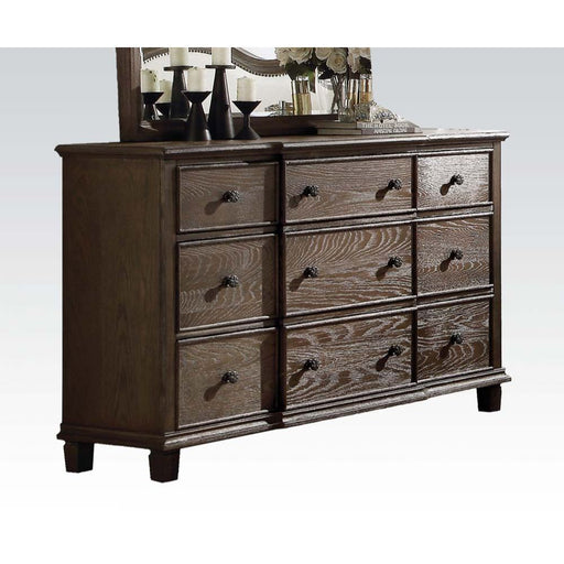 Baudouin - Dresser - Weathered Oak - R&R Furniture Gallery (Fountain Valley, CA)