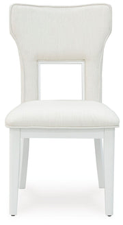 Chalanna - Dining Upholstered Side Chair (Set of 2) - White - R&R Furniture Gallery (Fountain Valley, CA)