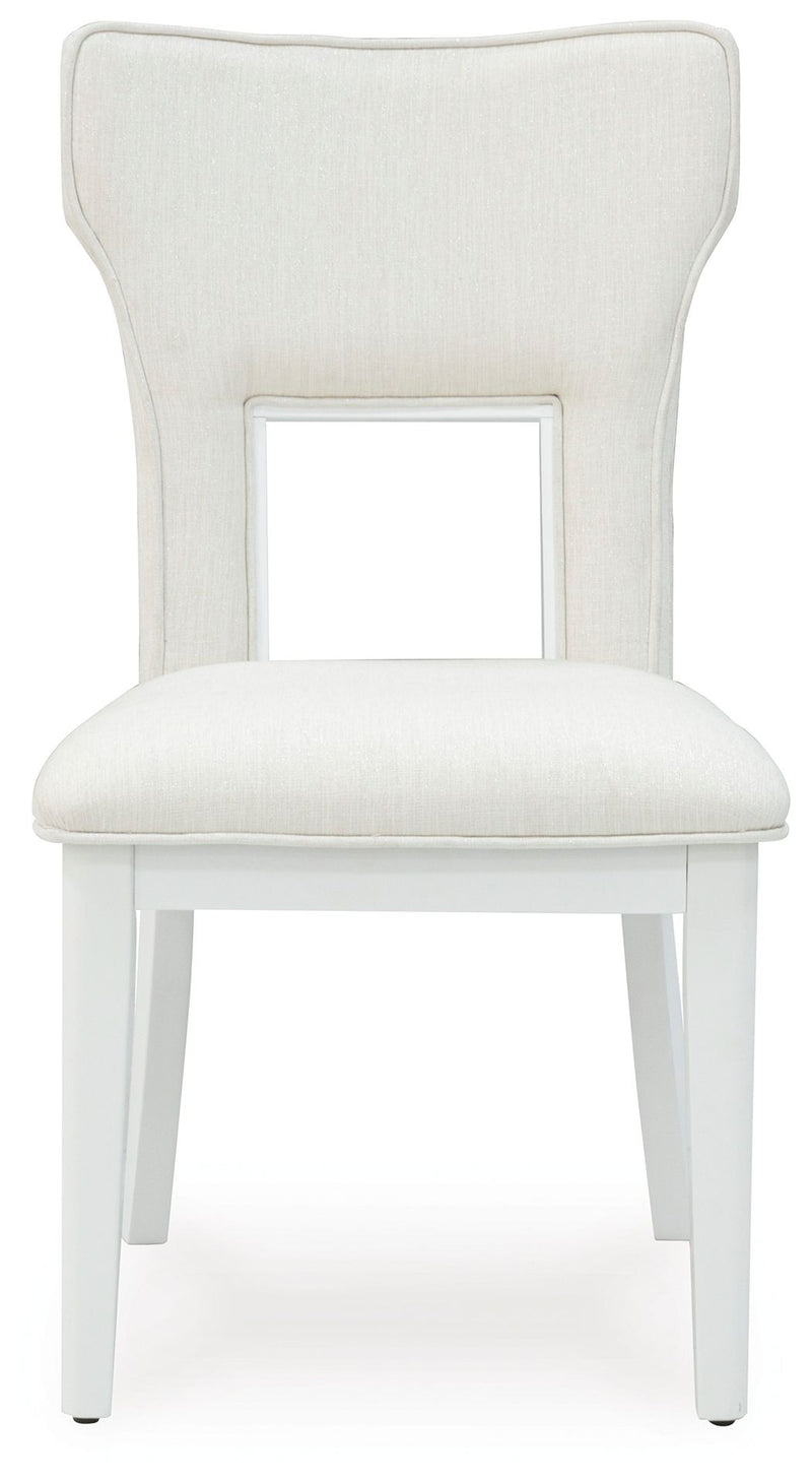 Chalanna - Dining Upholstered Side Chair (Set of 2) - White - R&R Furniture Gallery (Fountain Valley, CA)