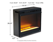 Entertainment Accessories - Fireplace Insert Glass/Stone - Black - R&R Furniture Gallery (Fountain Valley, CA)