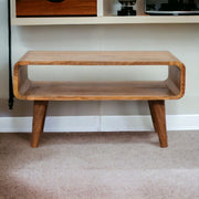 Solid Wood Open Media Unit - R&R Furniture Gallery (Fountain Valley, CA)