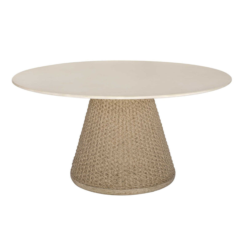 Cardoso - Indoor-Outdoor Dining Table - Brown / White / Woodtone