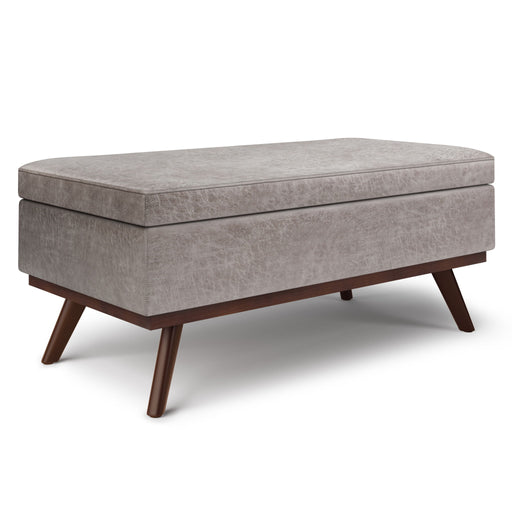 Owen - Lift Top Large Coffee Table Storage Ottoman, Mid Century Style - R&R Furniture Gallery (Fountain Valley, CA)