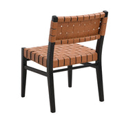 Noble House modern style dining side chair with sleek design, upholstered seat, and wooden legs for contemporary dining room decor.