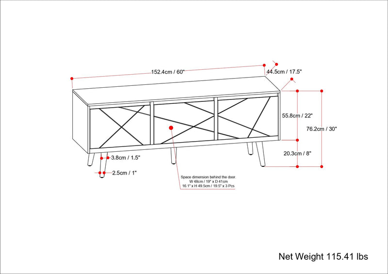 Jager - Sideboard Buffet - Natural - R&R Furniture Gallery (Fountain Valley, CA)