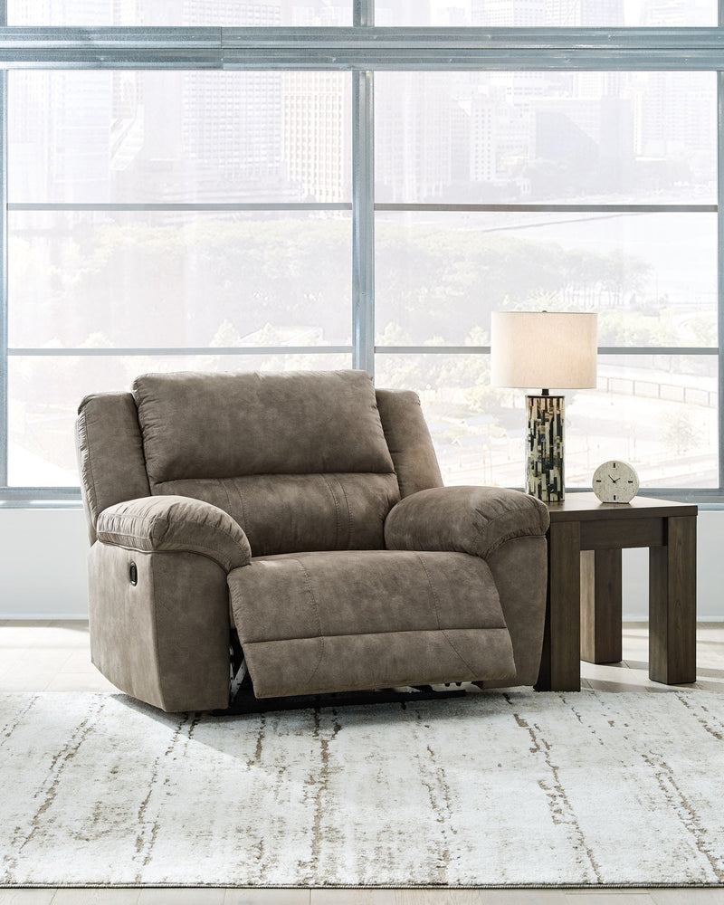 Laresview - Zero Wall Wide Seat Recliner - Fossil - R&R Furniture Gallery (Fountain Valley, CA)