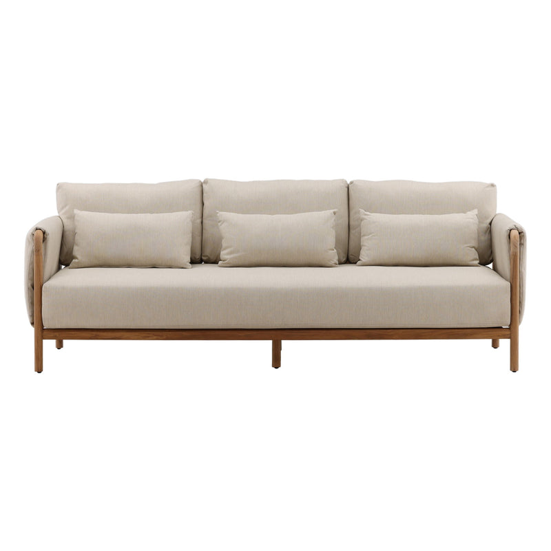 Milburne - Outdoor Sofa - Beige And Natural