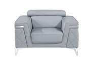 1140 - Top Grain Italian Leather Chair - R&R Furniture Gallery (Fountain Valley, CA)