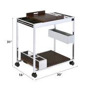 Lisses - Serving Cart - Chrome - R&R Furniture Gallery (Fountain Valley, CA)