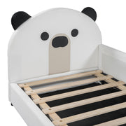 Upholstered Daybed With Bear Shaped Headboard, Hydraulic System And Breathable Fence - R&R Furniture Gallery (Fountain Valley, CA)