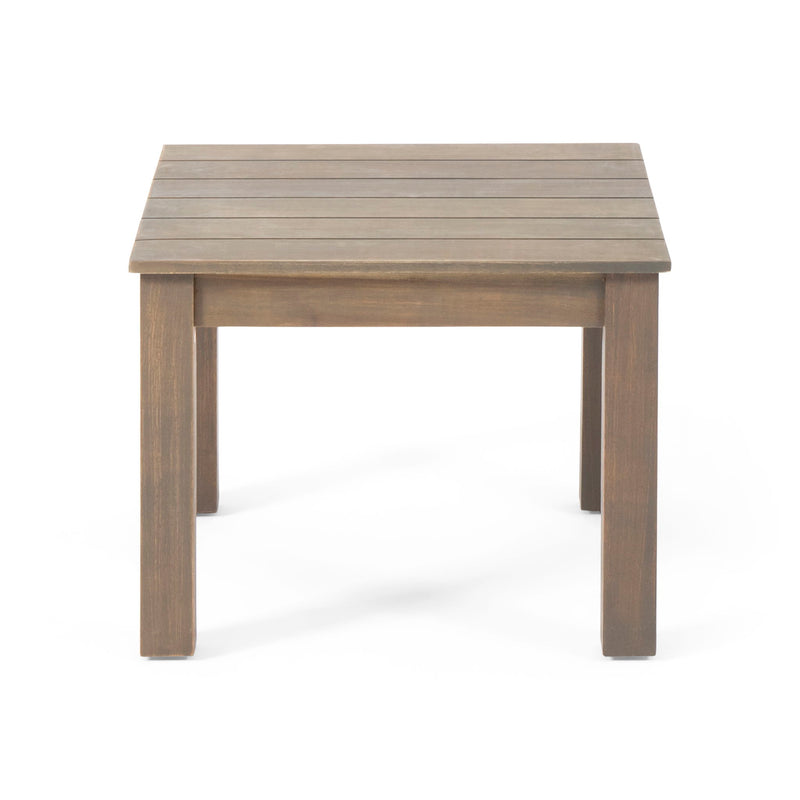 Halcyon - Outdoor Side Table With Slat Design - R&R Furniture Gallery (Fountain Valley, CA)