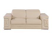 296 - Genuine Leather Loveseat - R&R Furniture Gallery (Fountain Valley, CA)