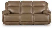 Glencroft - Power Reclining Sofa With Adjustable Headrest - Sahara - R&R Furniture Gallery (Fountain Valley, CA)