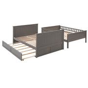Bunk Bed With Twin Size Trundle, Guardrails - R&R Furniture Gallery (Fountain Valley, CA)