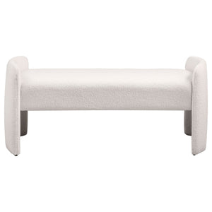 Joshua - Upholstered Accent Bench - Ivory