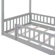 Bed House Bed Frame With Fence - R&R Furniture Gallery (Fountain Valley, CA)