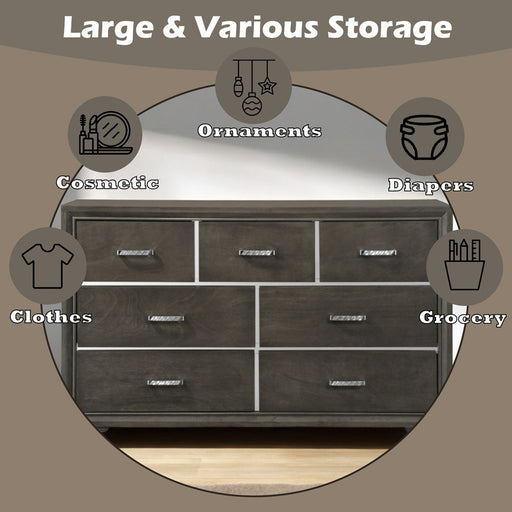 Carine II - Dresser - Gray - R&R Furniture Gallery (Fountain Valley, CA)