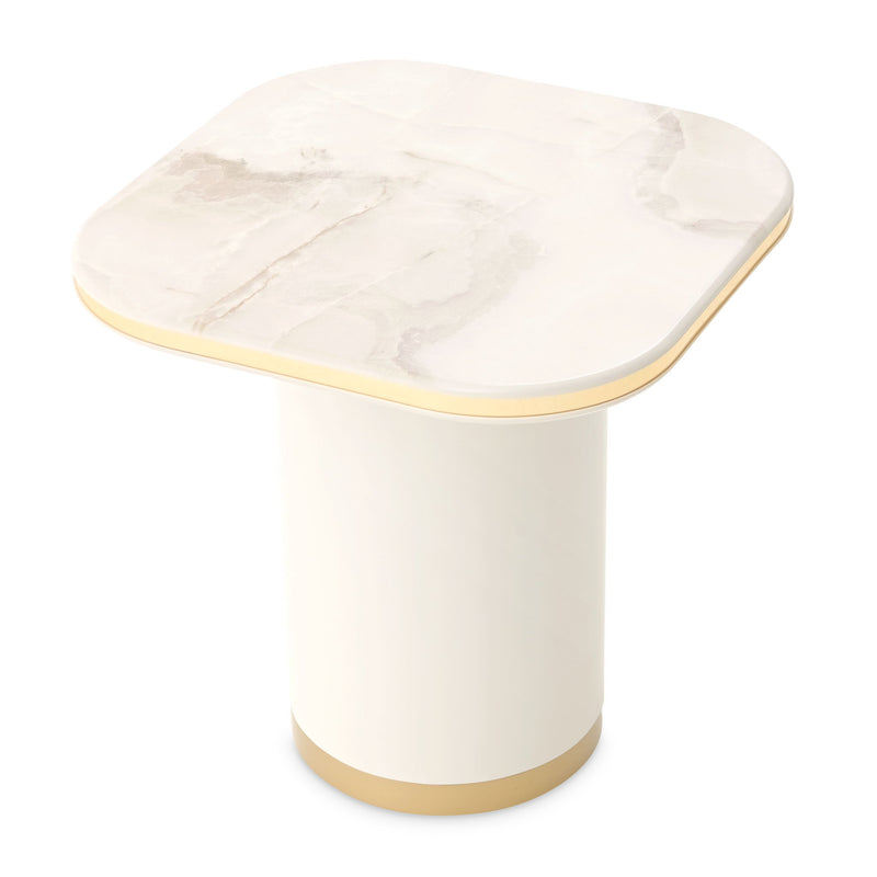 Michael Amini Gineverra rectangular cocktail table with sleek wood finish and modern design, perfect for contemporary living spaces.