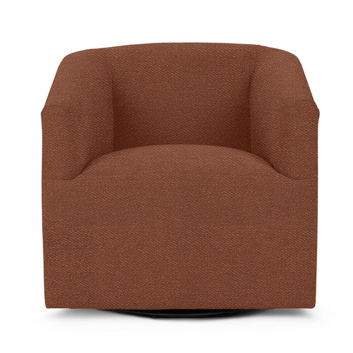 Classic Home Vernon swivel chair with a plush, upholstered seat and wooden base, showcasing a modern, comfortable design.