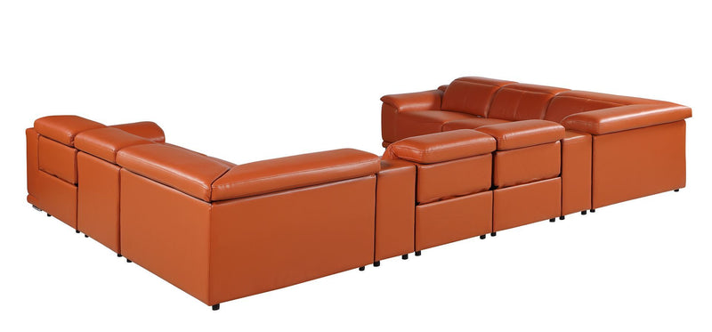 9762 - 10-Piece U-Shaped Sectional Sofa With 4 Power Recliners
