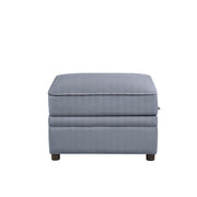 Bois II - Ottoman With Storage - Gray Velvet - R&R Furniture Gallery (Fountain Valley, CA)