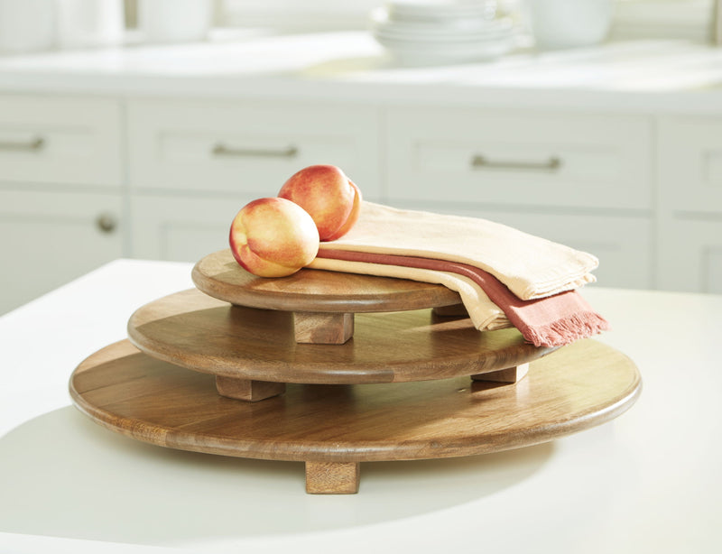 Kaidler - Tray Set (Set of 3) - Brown - R&R Furniture Gallery (Fountain Valley, CA)