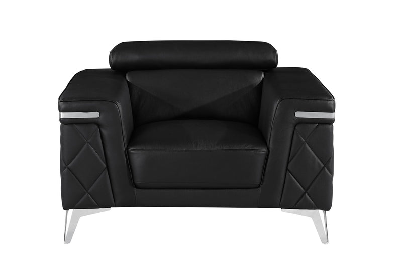 1140 - Top Grain Italian Leather Chair - R&R Furniture Gallery (Fountain Valley, CA)