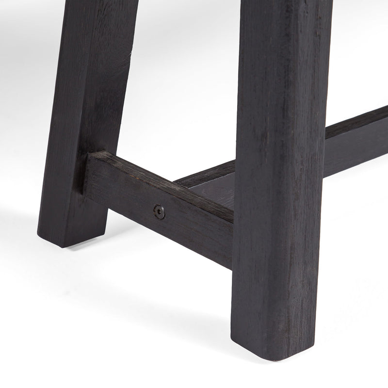 Noble House outdoor bench with acacia wood frame and slat panel design, suitable for garden or patio seating.
