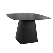 Rounded Square Outdoor Pedestal Dining Table - R&R Furniture Gallery (Fountain Valley, CA)
