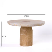 Marble Cakestand - Yellow Onyx - R&R Furniture Gallery (Fountain Valley, CA)