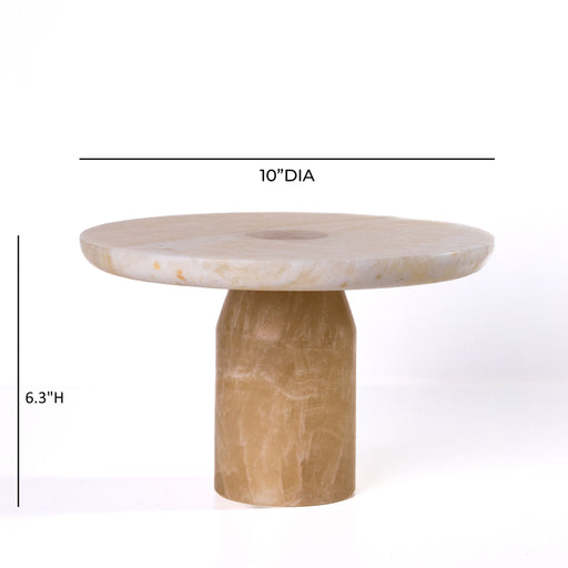 Marble Cakestand - Yellow Onyx - R&R Furniture Gallery (Fountain Valley, CA)