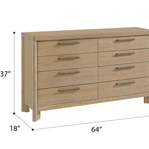 8 Drawer Dresser - Tan - Wood - R&R Furniture Gallery (Fountain Valley, CA)