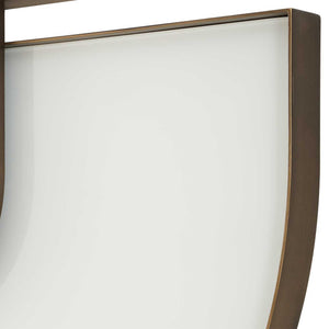 Encase - Modern Oval Mirror - White
